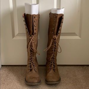 Brown Combat Boots